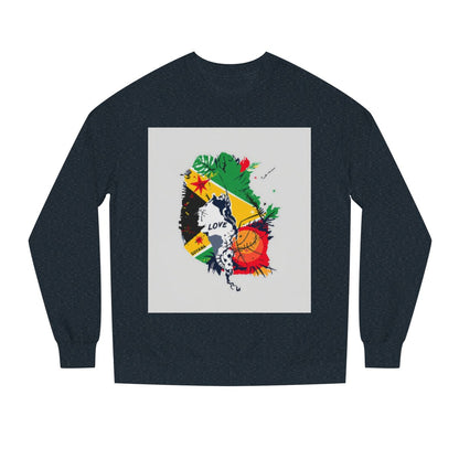 Color: Classic Navy Heather | Size: XS | Product: Guyana Basketball Mental Health Crewneck | Category: Unisex