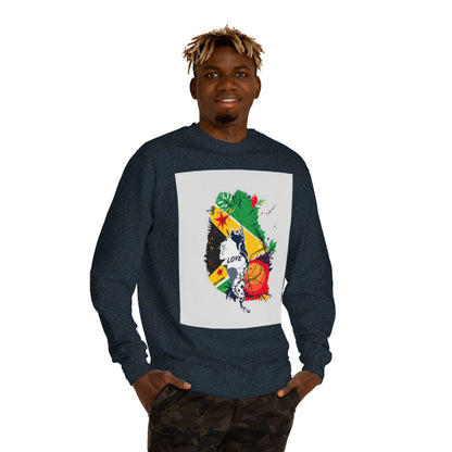 Color: Classic Navy Heather | Size: XS | Product: Guyana Basketball Mental Health Crewneck | Category: Unisex