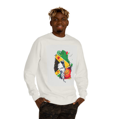 Color: Bone | Size: XS | Product: Guyana Basketball Mental Health Crewneck | Category: Unisex