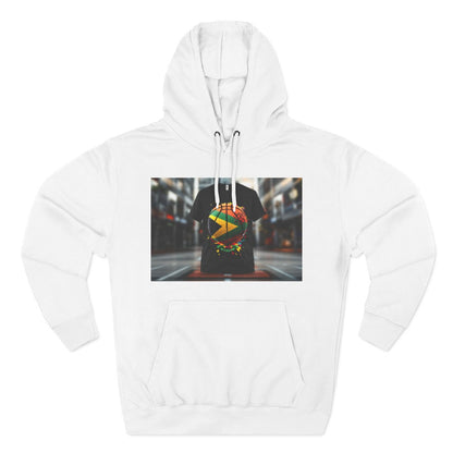 Color: White | Size: S | Product: Guyana Spirit Basketball Hoodie | Category: Unisex