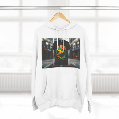 Color: White | Size: S | Product: Guyana Spirit Basketball Hoodie | Category: Unisex