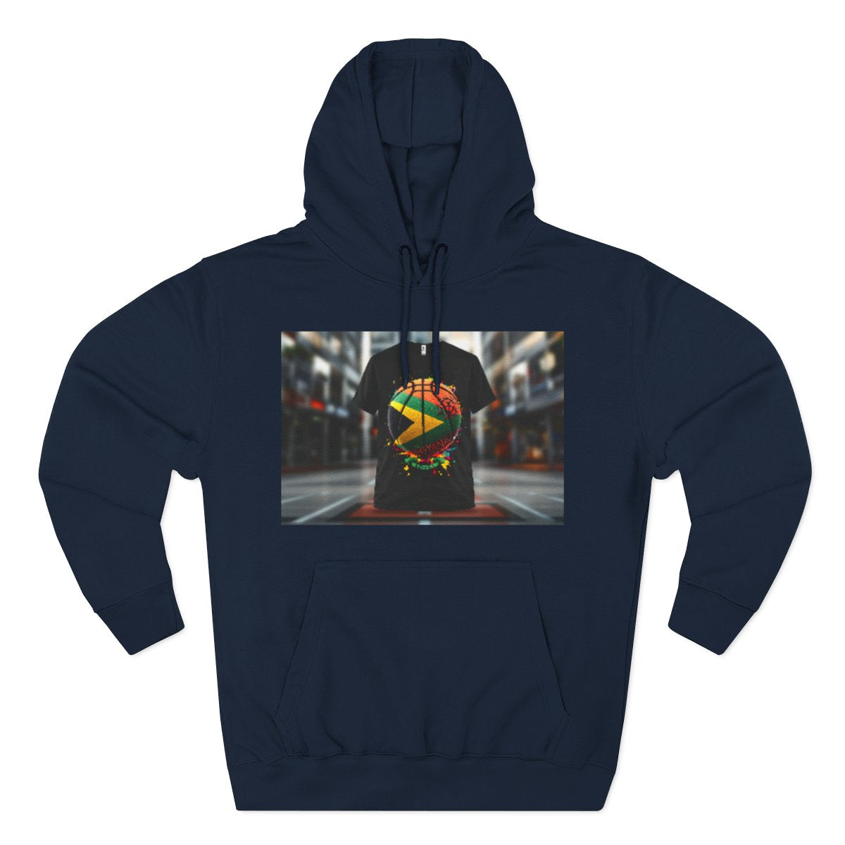 Color: Navy | Size: S | Product: Guyana Spirit Basketball Hoodie | Category: Unisex