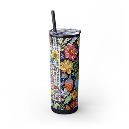 Color: Midnight | Size: 20oz | Product: Illustrative Style Art Tumbler | Category: Unisex