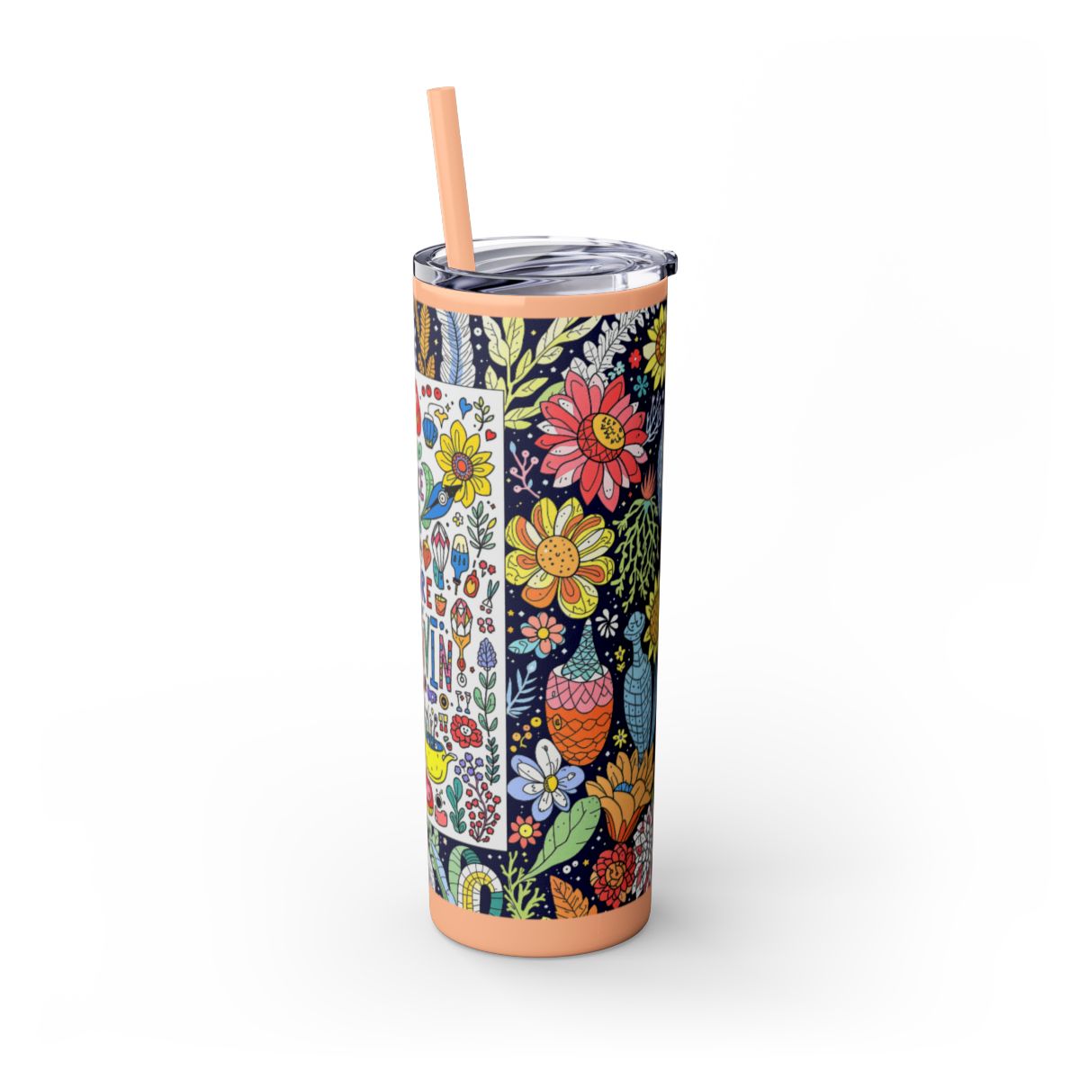 Color: Glitter Blush | Size: 20oz | Product: Illustrative Style Art Tumbler | Category: Unisex