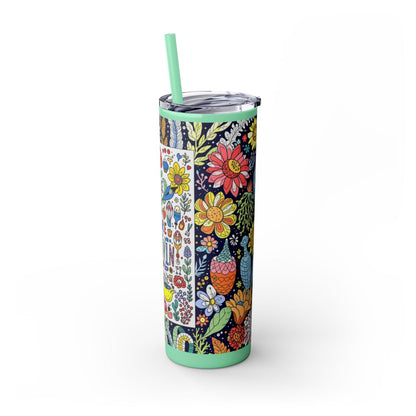 Color: Mint | Size: 20oz | Product: Illustrative Style Art Tumbler | Category: Unisex