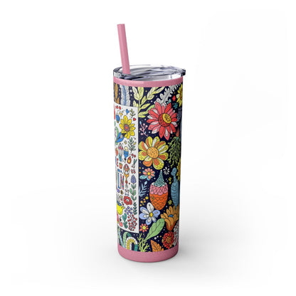 Color: Glitter Magic Pink | Size: 20oz | Product: Illustrative Style Art Tumbler | Category: Unisex