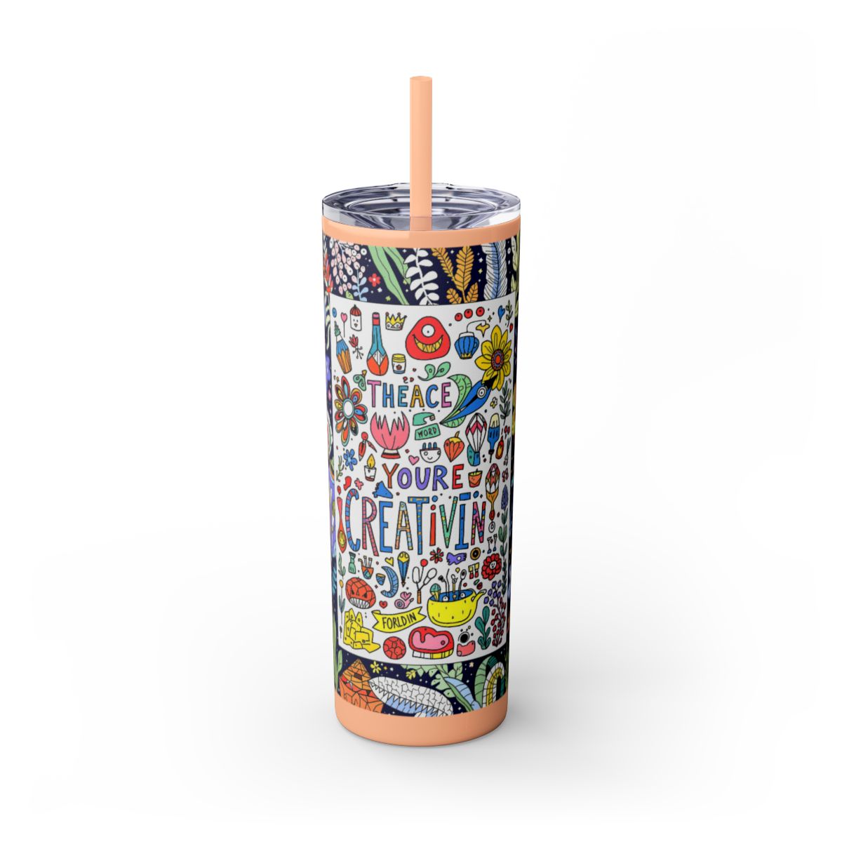 Color: Glitter Blush | Size: 20oz | Product: Illustrative Style Art Tumbler | Category: Unisex