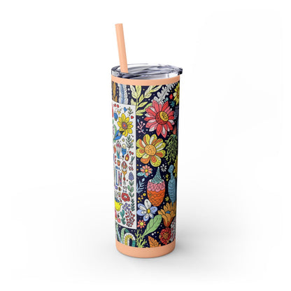 Color: Blush | Size: 20oz | Product: Illustrative Style Art Tumbler | Category: Unisex