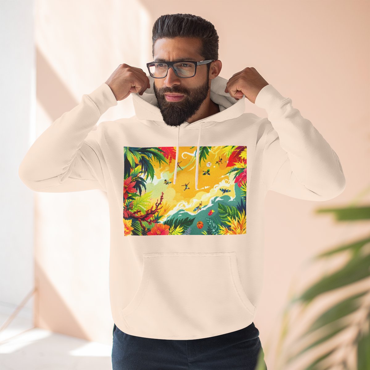 Color: Pale Pink | Size: S | Product: Jamaican Basketball Fantasy Hoodie | Category: Unisex