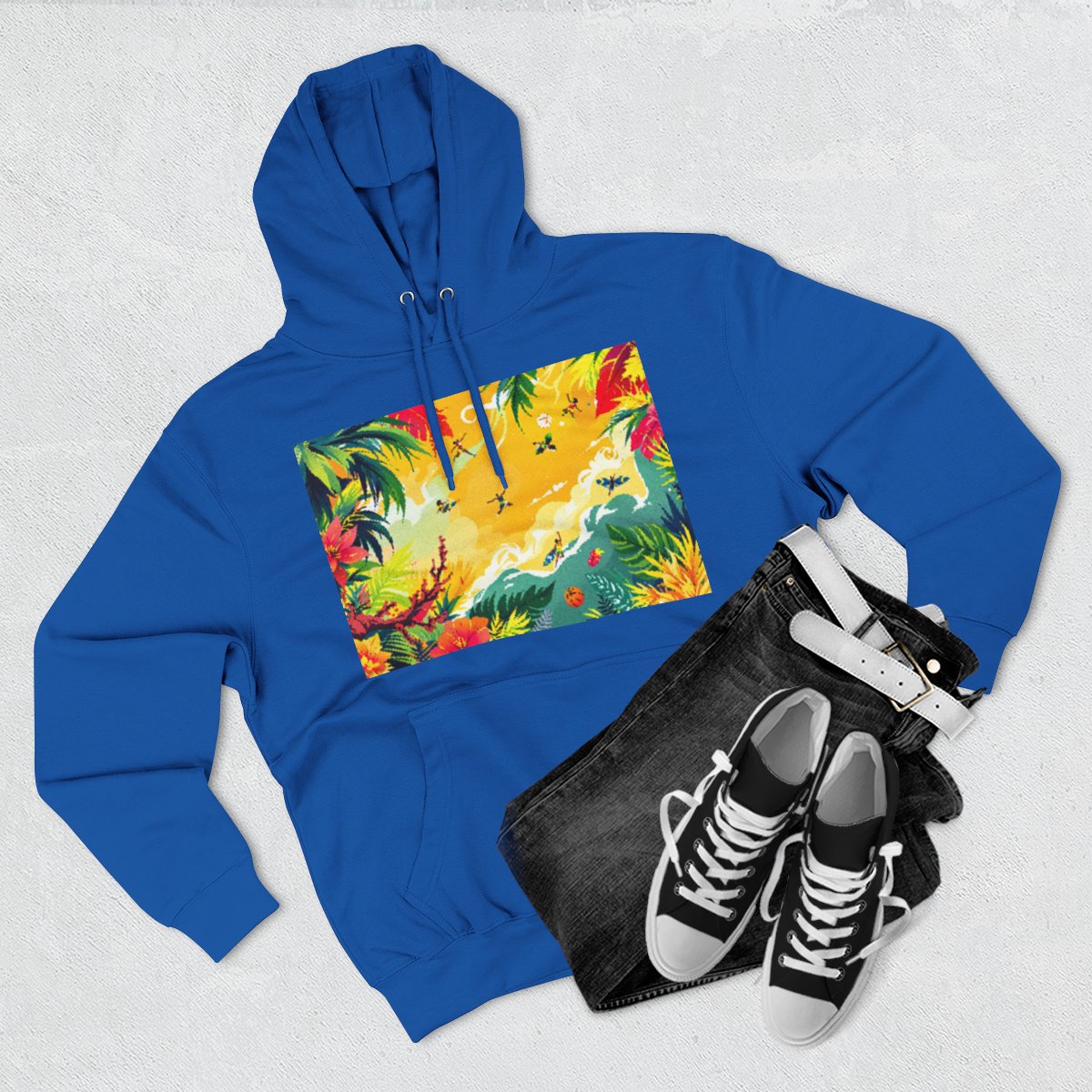 Color: Royal Blue | Size: S | Product: Jamaican Basketball Fantasy Hoodie | Category: Unisex