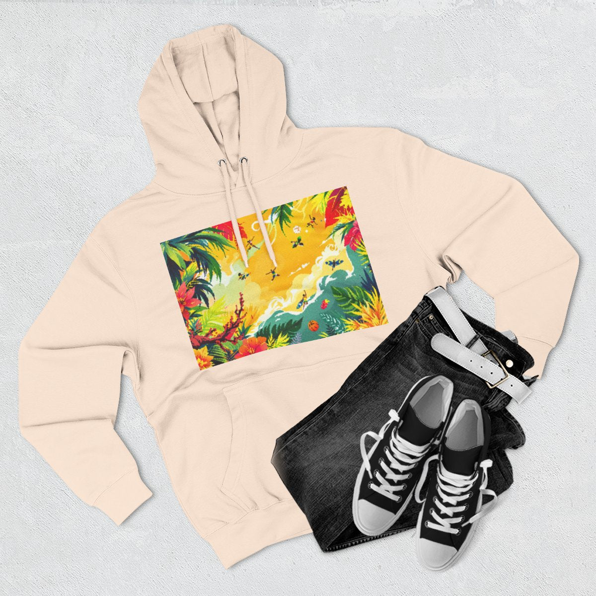 Color: Pale Pink | Size: S | Product: Jamaican Basketball Fantasy Hoodie | Category: Unisex