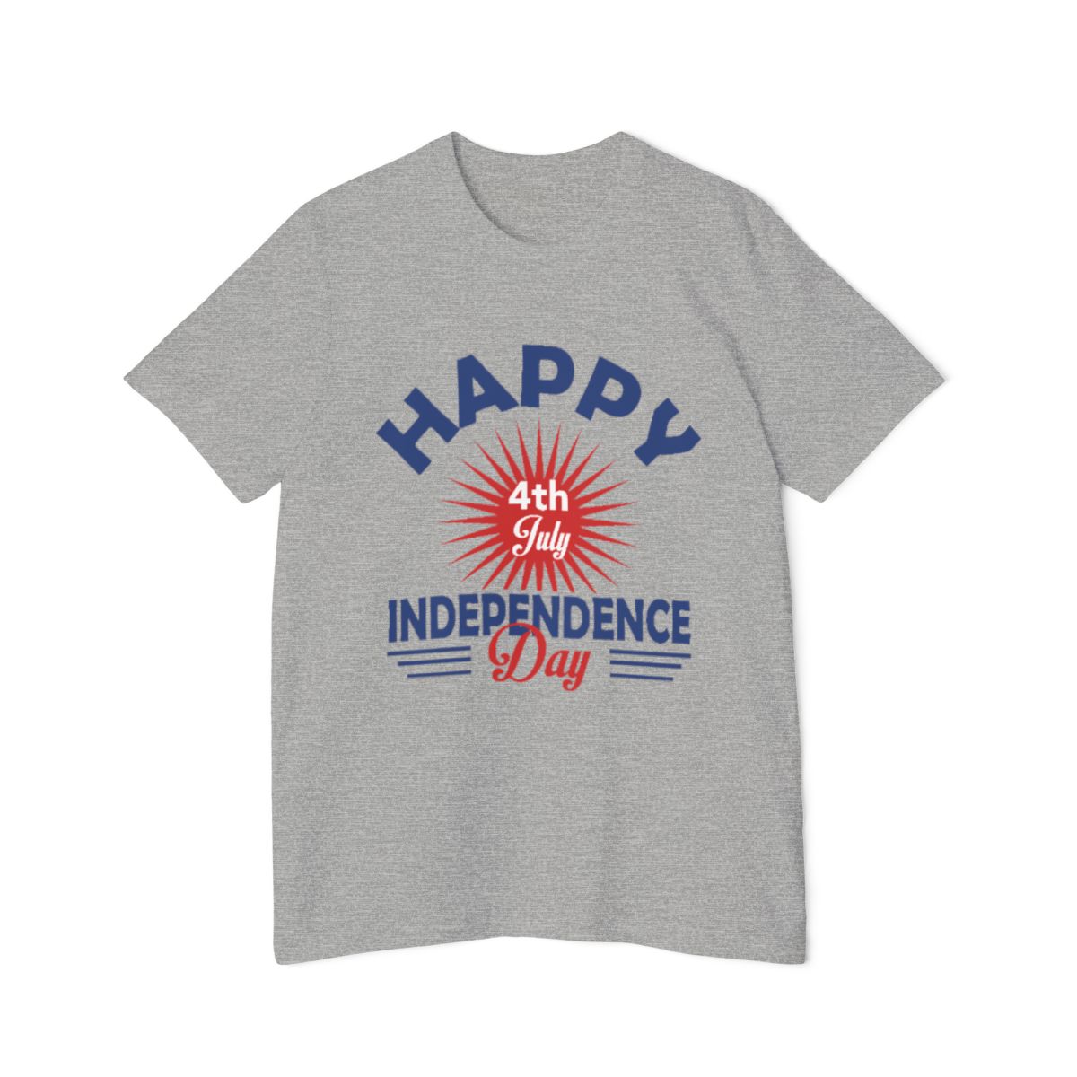 Color: Athletic Heather | Size: XS | Product: July 4th Watercolor Art T-Shirt | Category: Unisex