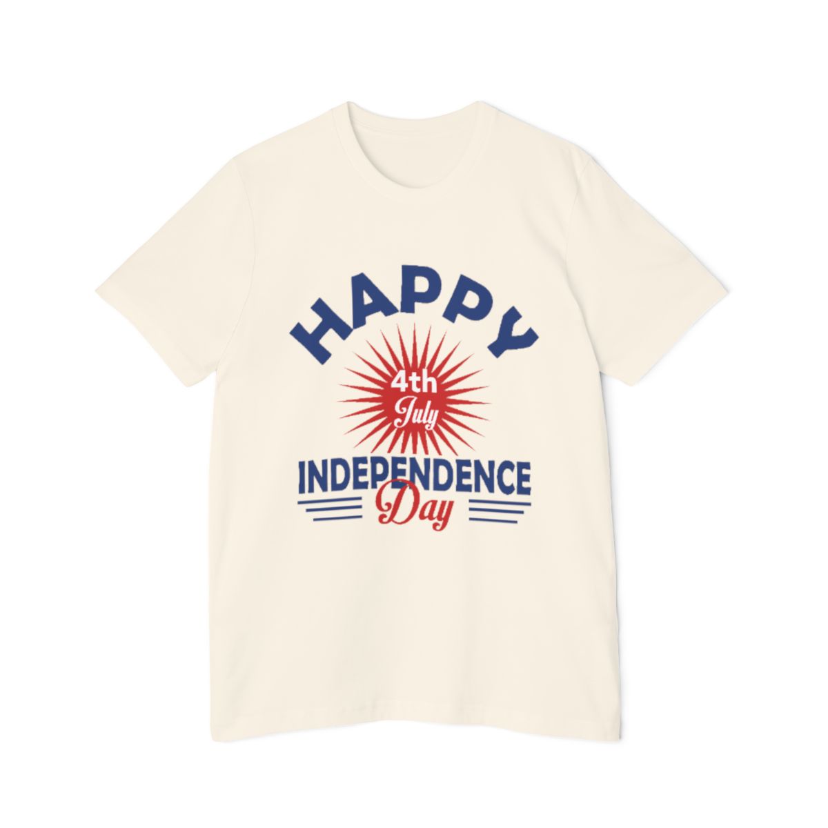 Color: Natural | Size: XS | Product: July 4th Watercolor Art T-Shirt | Category: Unisex