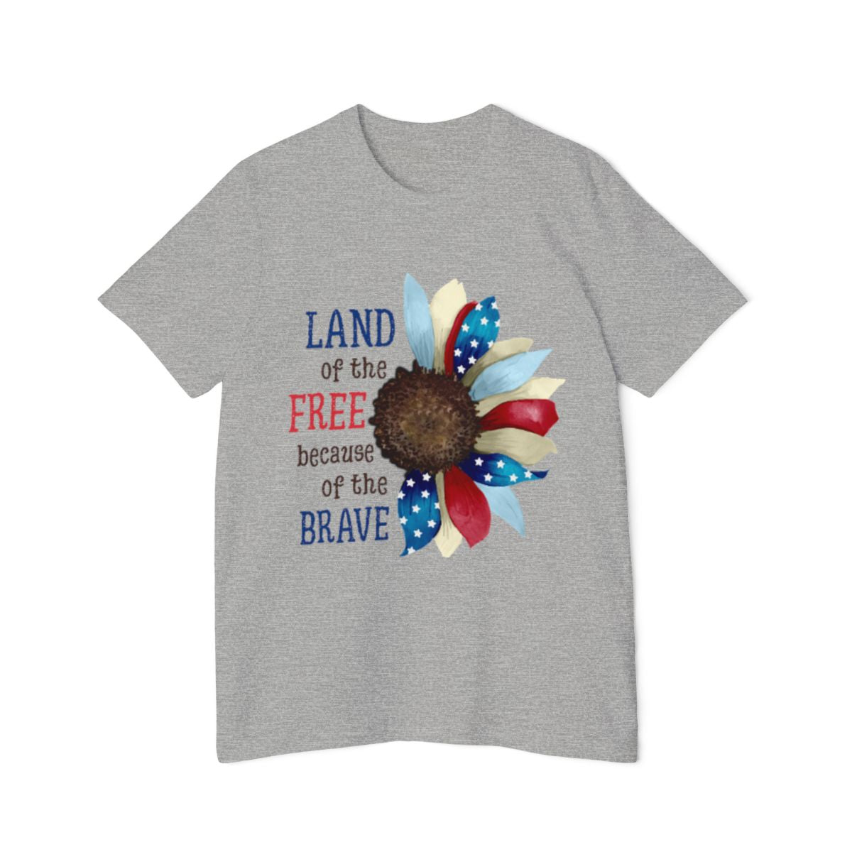 Color: Athletic Heather | Size: XS | Product: July 4th Watercolor Celebration T-Shirt | Category: Unisex