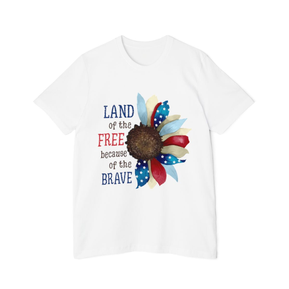 Color: White | Size: XS | Product: July 4th Watercolor Celebration T-Shirt | Category: Unisex