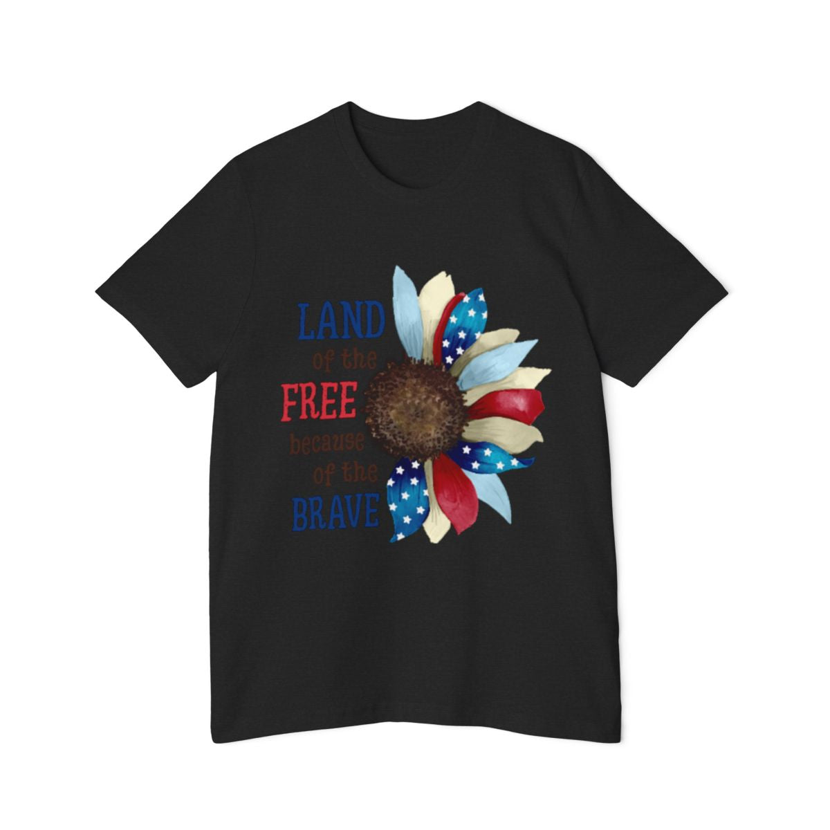 Color: Solid Black Blend | Size: XS | Product: July 4th Watercolor Celebration T-Shirt | Category: Unisex