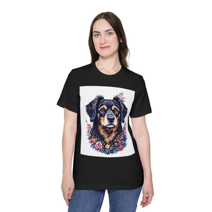 Color: Solid Black Blend | Size: XS | Product: Lively Dog Sketch T-Shirt | Category: Unisex