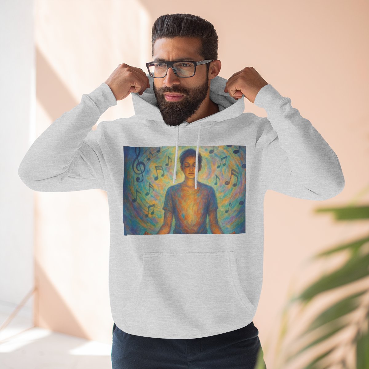 Color: Heather Grey | Size: S | Product: Mental Health and Music Journey Hoodie | Category: Unisex