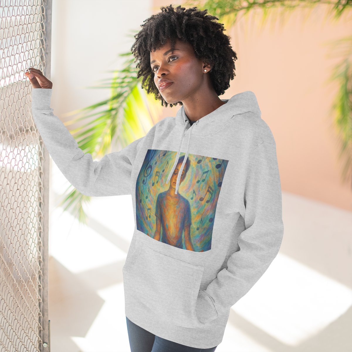Color: Heather Grey | Size: S | Product: Mental Health and Music Journey Hoodie | Category: Unisex