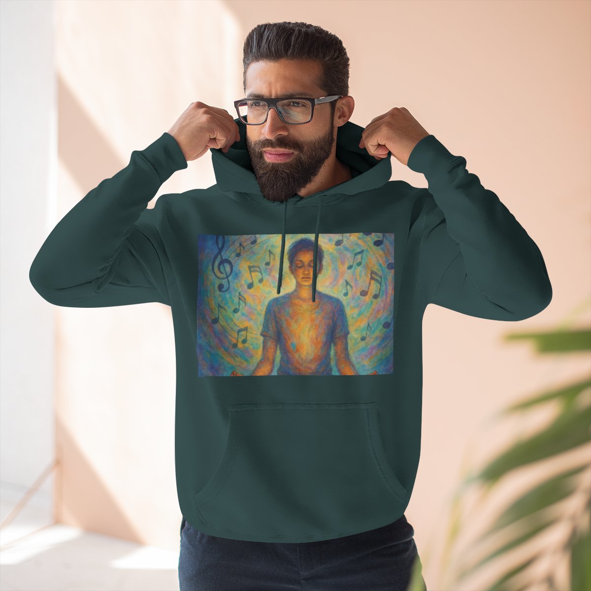 Color: Sports Green | Size: S | Product: Mental Health and Music Journey Hoodie | Category: Unisex