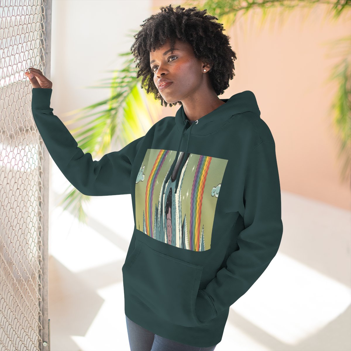 Color: Sports Green | Size: S | Product: Mental Health and Music Journey Hoodie | Category: Unisex