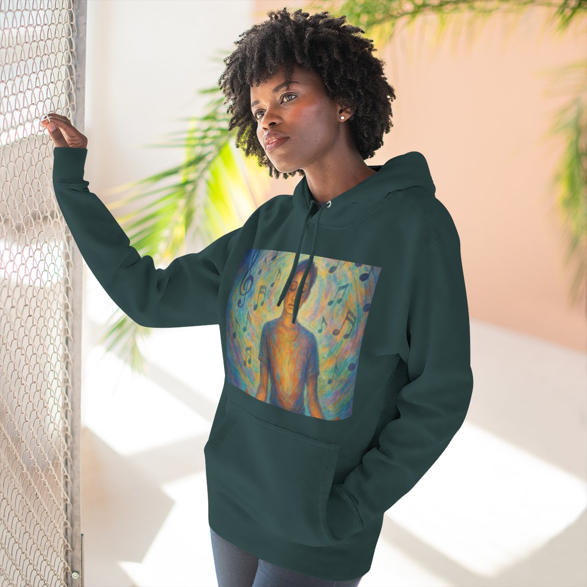 Color: Sports Green | Size: S | Product: Mental Health and Music Journey Hoodie | Category: Unisex