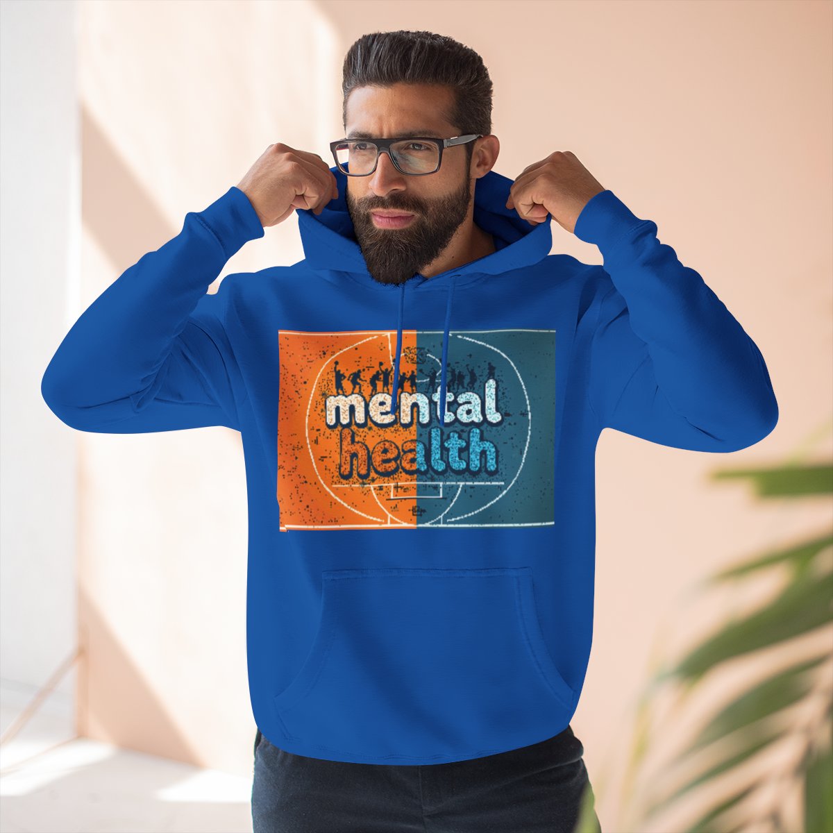 Color: Royal Blue | Size: S | Product: Mental Health Basketball Hoodie | Category: Unisex