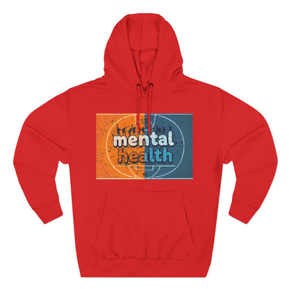 Color: Red | Size: S | Product: Mental Health Basketball Hoodie | Category: Unisex