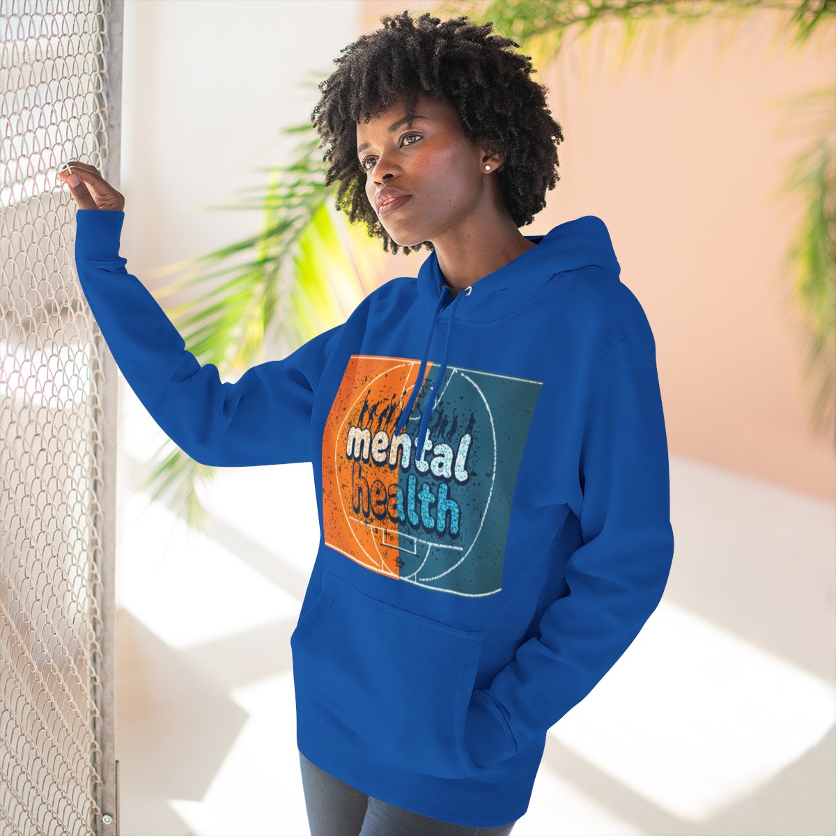 Color: Royal Blue | Size: S | Product: Mental Health Basketball Hoodie | Category: Unisex