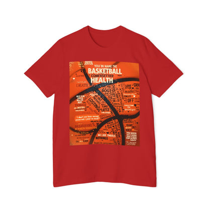 Color: Red | Size: XS | Product: Mental Health Empowerment Basketball T-Shirt | Category: Unisex