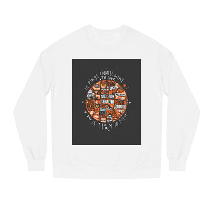 Color: White | Size: XS | Product: Mental Health Resilience Basketball Crewneck | Category: Unisex