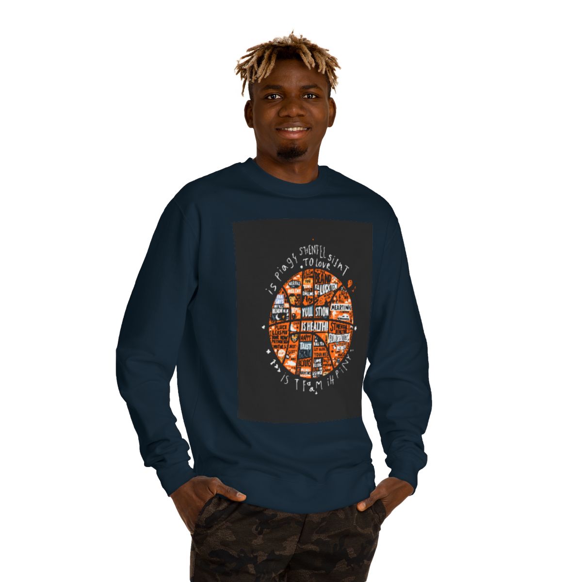 Color: Classic Navy | Size: XS | Product: Mental Health Resilience Basketball Crewneck | Category: Unisex