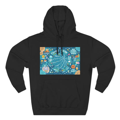 Color: Black | Size: S | Product: Mindful Basketball Art Hoodie | Category: Unisex