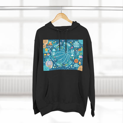 Color: Black | Size: S | Product: Mindful Basketball Art Hoodie | Category: Unisex