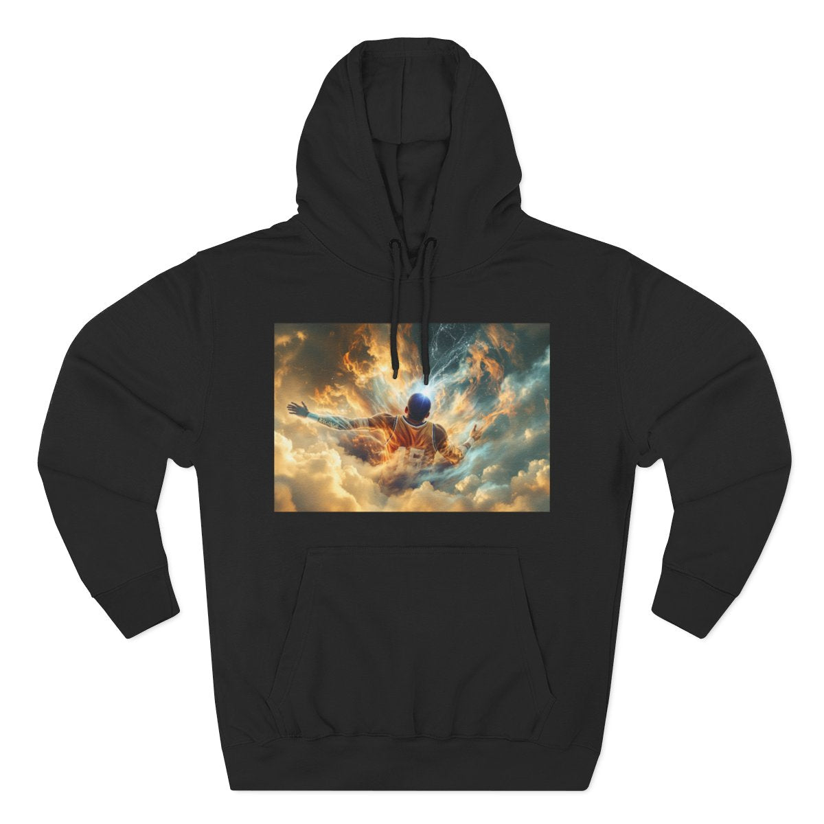 Color: Black | Size: S | Product: Mindful Basketball Player Design Hoodie | Category: Unisex