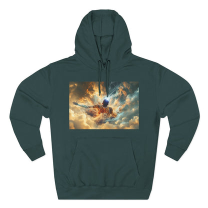 Color: Sports Green | Size: S | Product: Mindful Basketball Player Design Hoodie | Category: Unisex