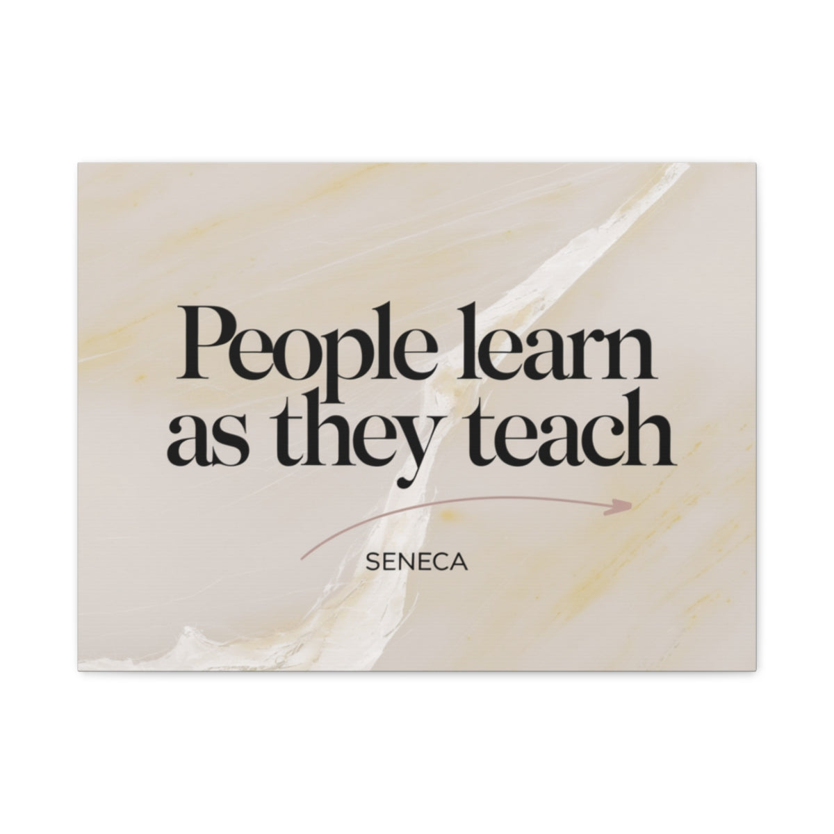 Size: 24″ x 18″ (Horizontal) | Product: Minimal Quote on Marble Canvas | Category: Unisex