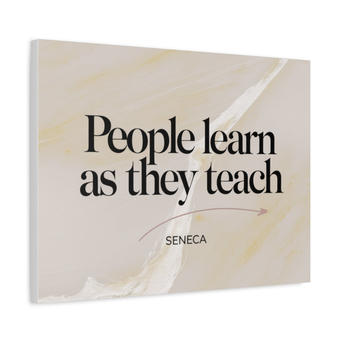 Size: 24″ x 18″ (Horizontal) | Product: Minimal Quote on Marble Canvas | Category: Unisex