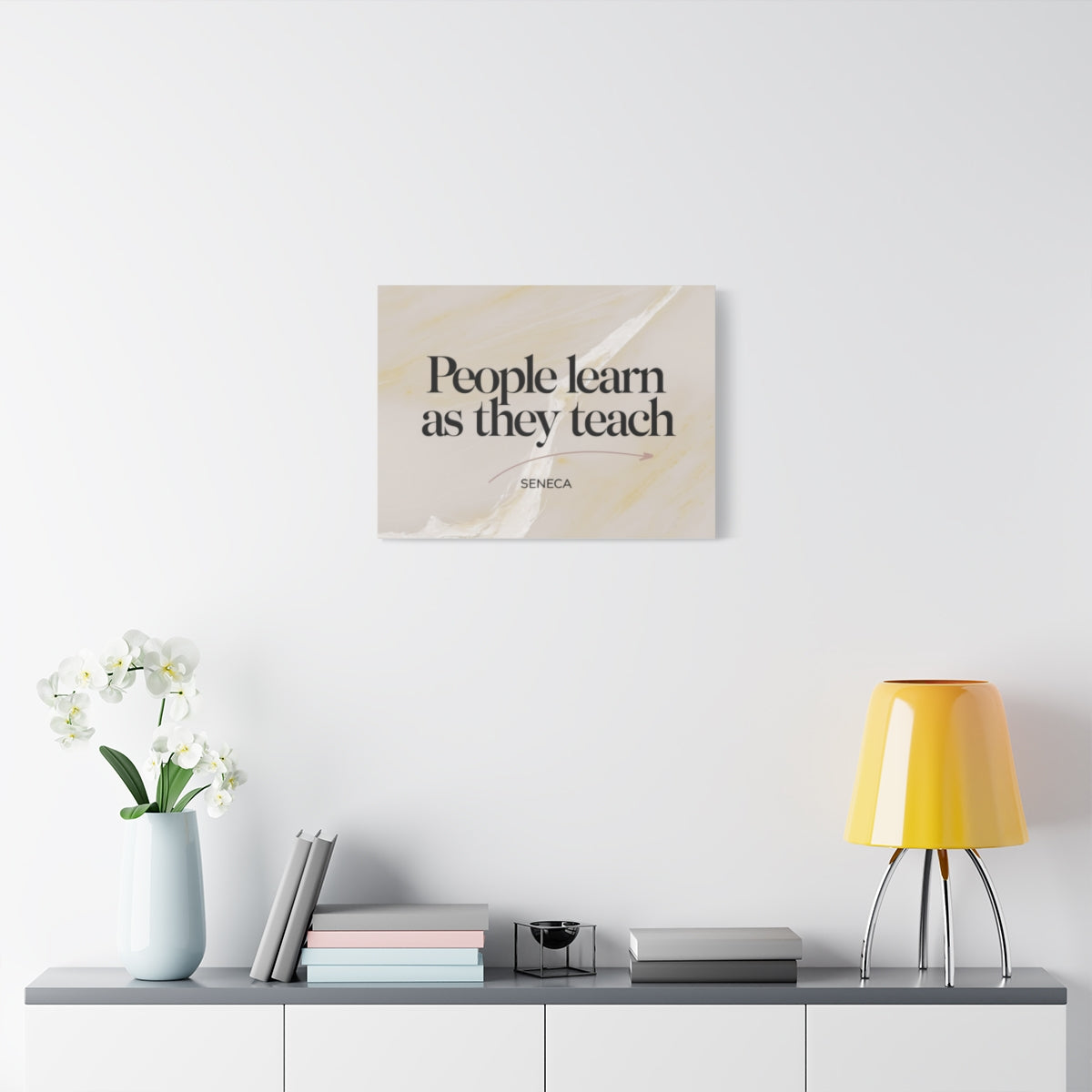 Size: 24″ x 18″ (Horizontal) | Product: Minimal Quote on Marble Canvas | Category: Unisex