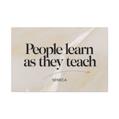 Size: 36″ x 24″ (Horizontal) | Product: Minimal Quote on Marble Canvas | Category: Unisex