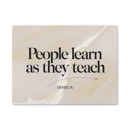 Size: 16″ x 12″ (Horizontal) | Product: Minimal Quote on Marble Canvas | Category: Unisex