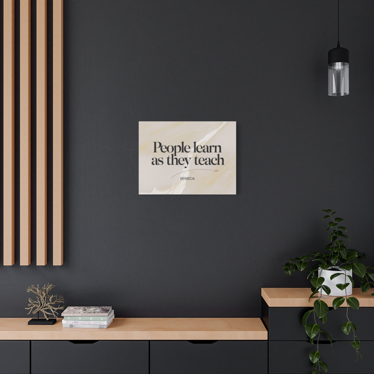 Size: 24″ x 18″ (Horizontal) | Product: Minimal Quote on Marble Canvas | Category: Unisex