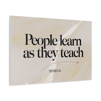 Size: 36″ x 24″ (Horizontal) | Product: Minimal Quote on Marble Canvas | Category: Unisex