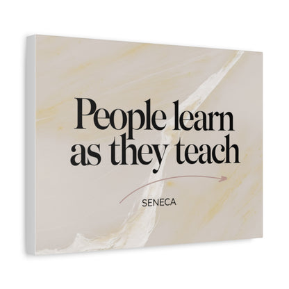 Size: 16″ x 12″ (Horizontal) | Product: Minimal Quote on Marble Canvas | Category: Unisex