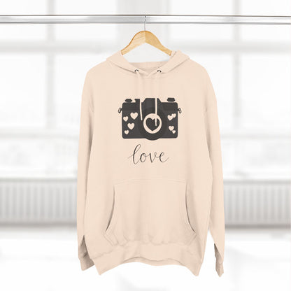 Color: Pale Pink | Minimalist Camera Design Hoodie