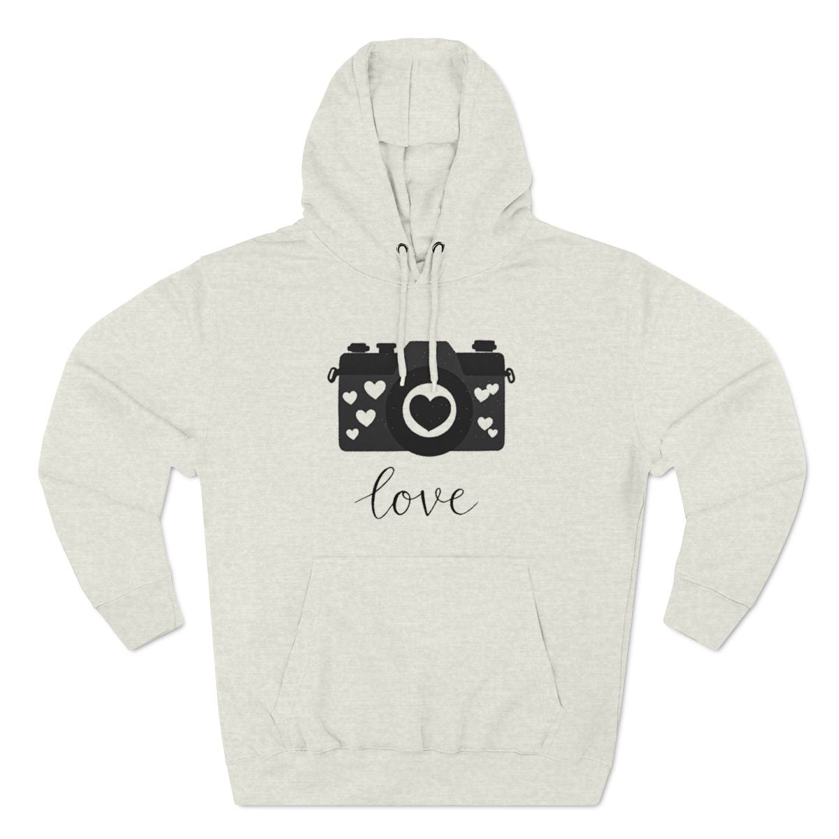 Color: Oatmeal Heather | Minimalist Camera Design Hoodie