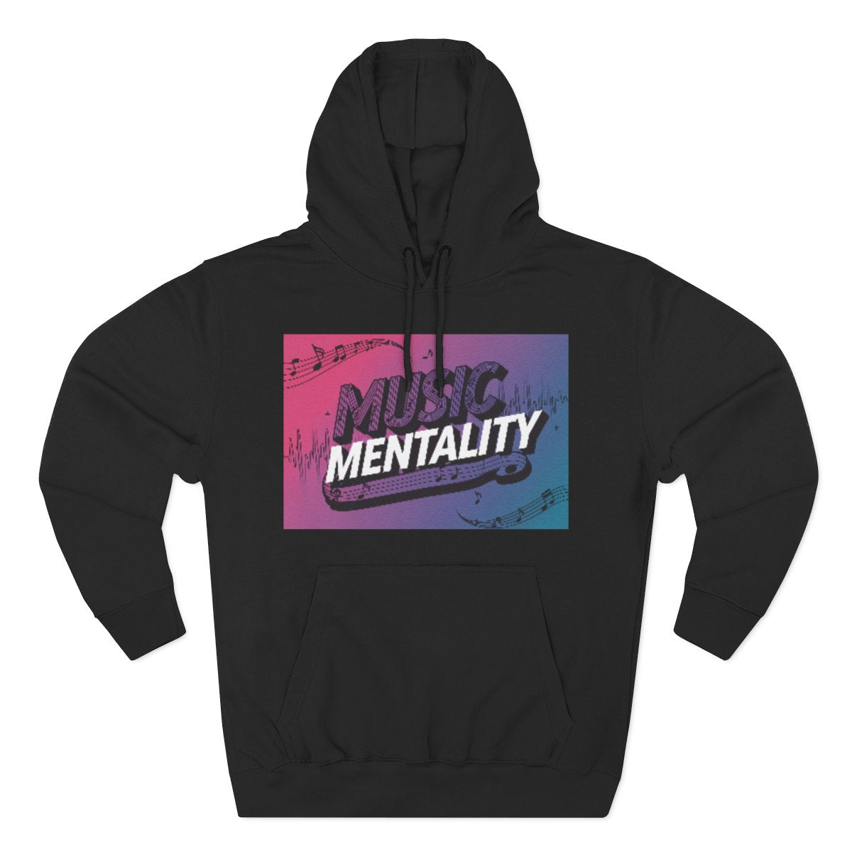 Color: Black | Size: S | Product: Music Mentality Expressive Hoodie | Category: Unisex
