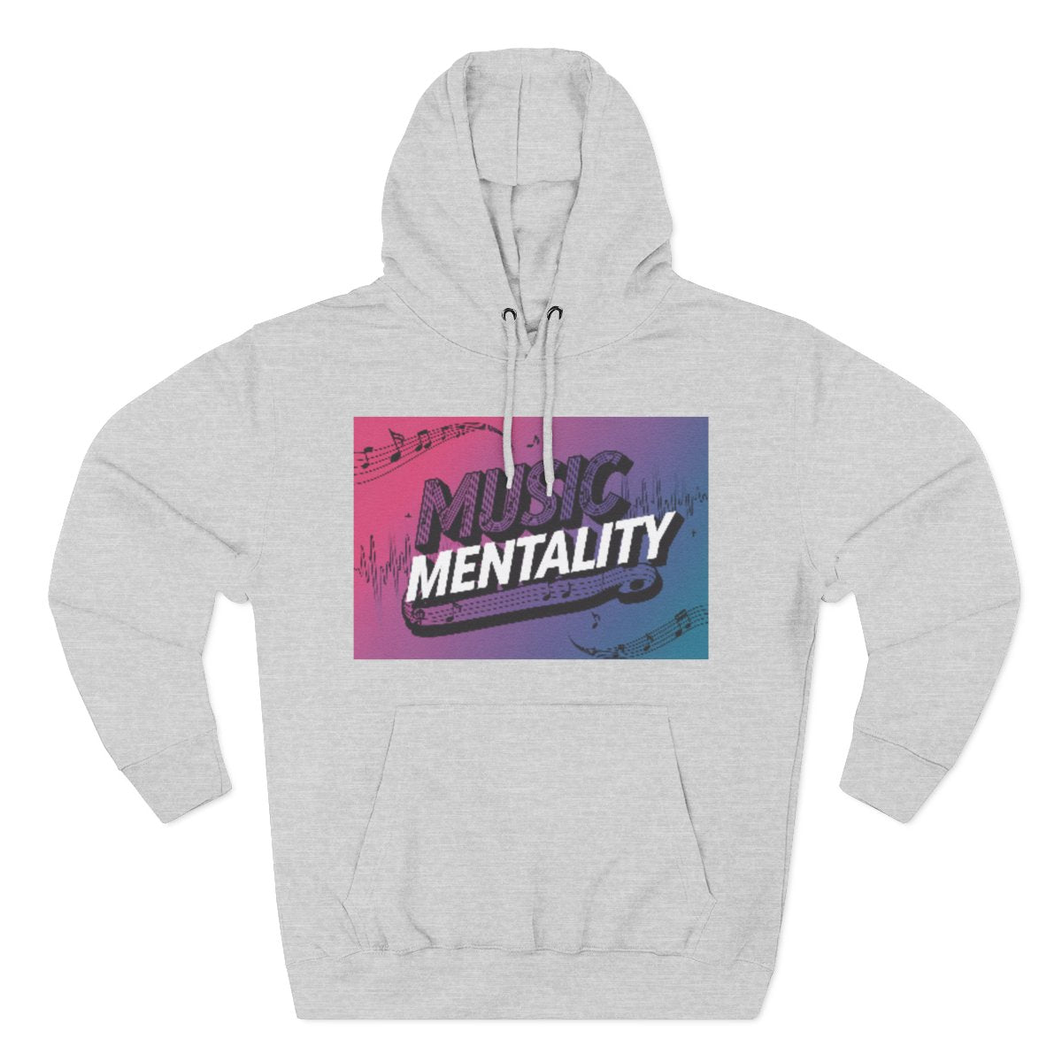 Color: Heather Grey | Size: S | Product: Music Mentality Expressive Hoodie | Category: Unisex