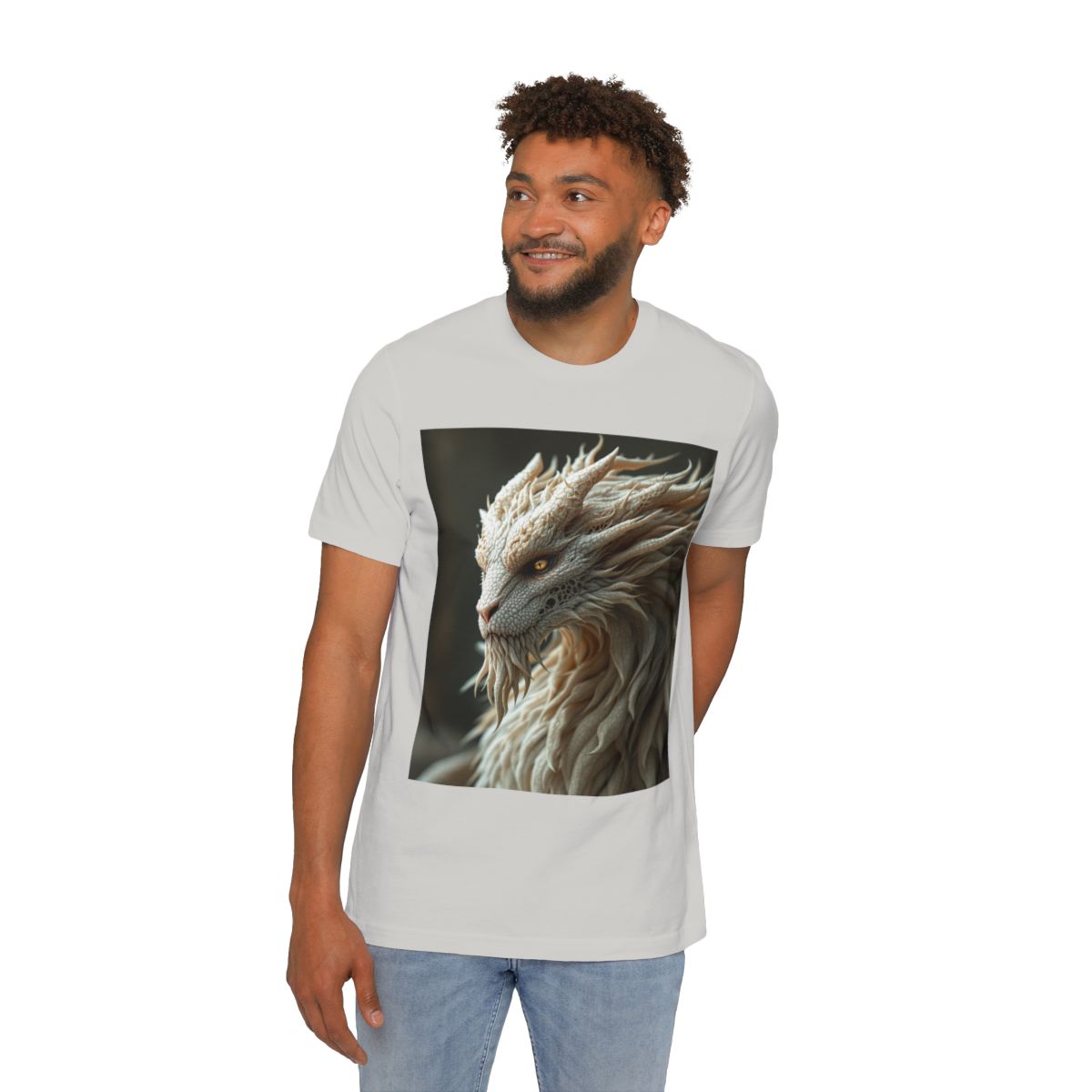 Color: Silver | Size: XS | Product: Mystical Creature Photorealistic T-Shirt | Category: Unisex