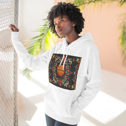 Color: White | Size: S | Product: Panamanian Art Basketball Stylish Hoodie | Category: Unisex